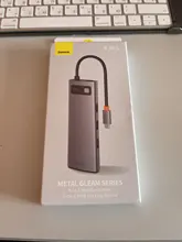 Baseus USB C HUB to HDMI-compatible Adapter RJ45 Card Reader USB 3.0 PD 100W Type C Docking