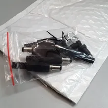 10 Uds 5 pares de alimentación DC pin conector 2,5x5,5mm hembra Jack + macho Jack hembra adaptador DC-022B * 5,5*2,5mm