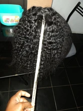 MISNEY-peluca con malla Frontal rizada para mujer, pelucas de cabello humano Remy, encaje Frontal 13x4, cierre 4x4, sin pegamento, predesplumada