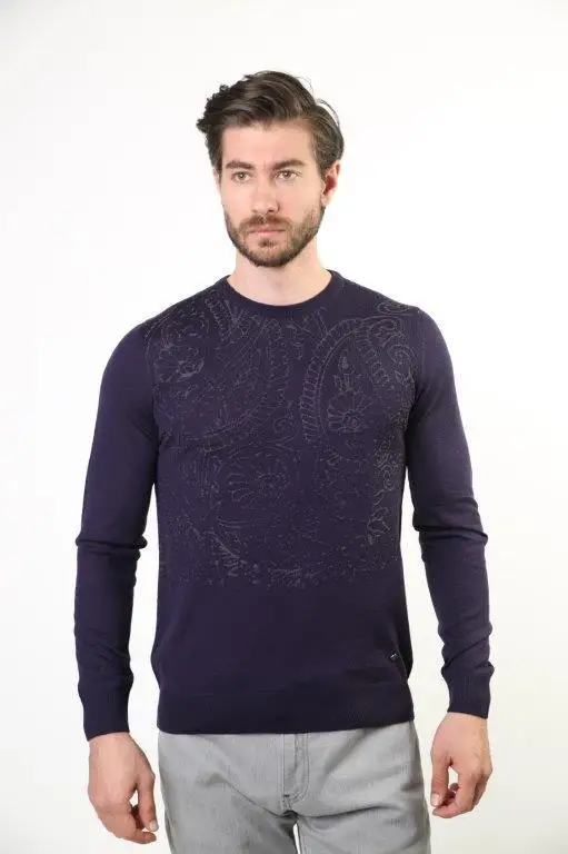 

Sweater Bike Collar Men 'S Wool Sweater 2612