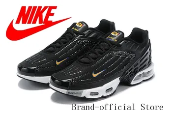 

Nike Air Max Plus 3 TN Turned AIR Men's Running Shoes Sport Outdoor Sneakers Black White comfortable