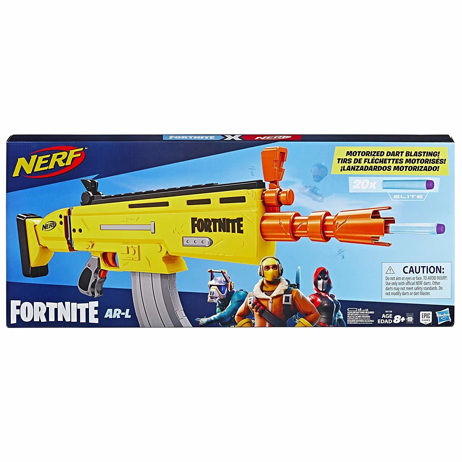 Nerf Fortnite gun AR L toy store Manual 