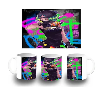 

Plastic CUP GIRL GRAFITERA VIDEO GAME plastic mug