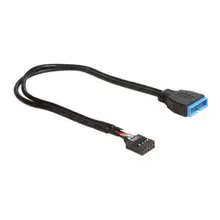USB кабель DELOCK 83281 30 см; Цвет: черный