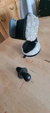 Soporte de teléfono para salpicadero de coche, cristales de imitación, 360 grados, ventanas automáticas y rejilla de ventilación, soporte para móvil de coche