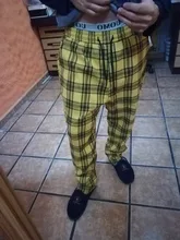 Dropshipping. Exclusivo. Japonés Streerwear hombres pantalones a cuadros Otoño de 2020 de moda de hombre delgado pantalones casuales coreano pantalones de Harem para hombre