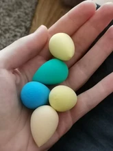 5 unids/set venta al por mayor Mini esponja de maquillaje forma de huevo maquillaje suave Fundación puff corrector mezclado maquillaje cosmético esponja