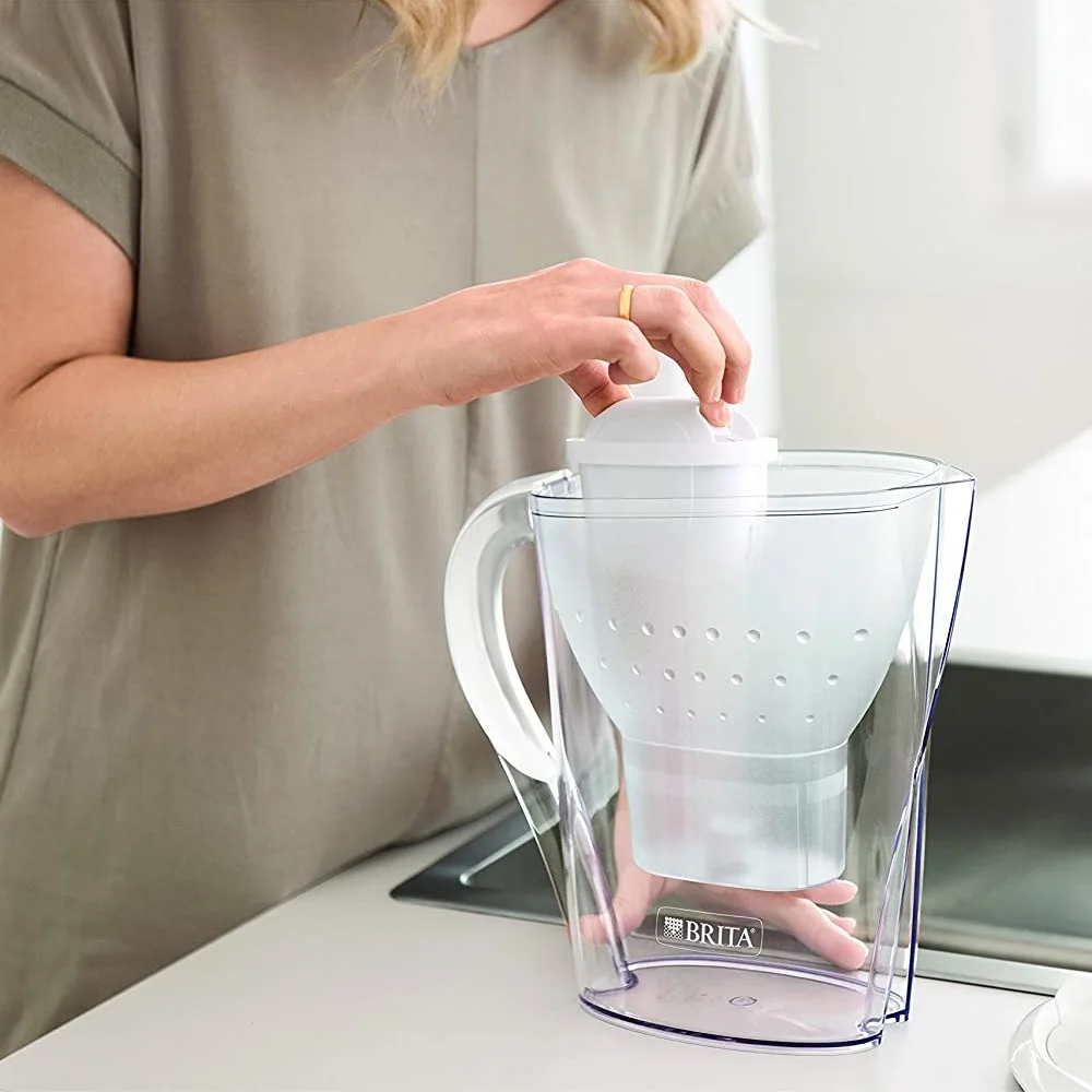 BRITA Aluna Water Filter Jug 3.5 L Water Cleaner Pitcher Includes 1 MAXTRA+  Filter Cartridge Purification Filter White Colour - AliExpress
