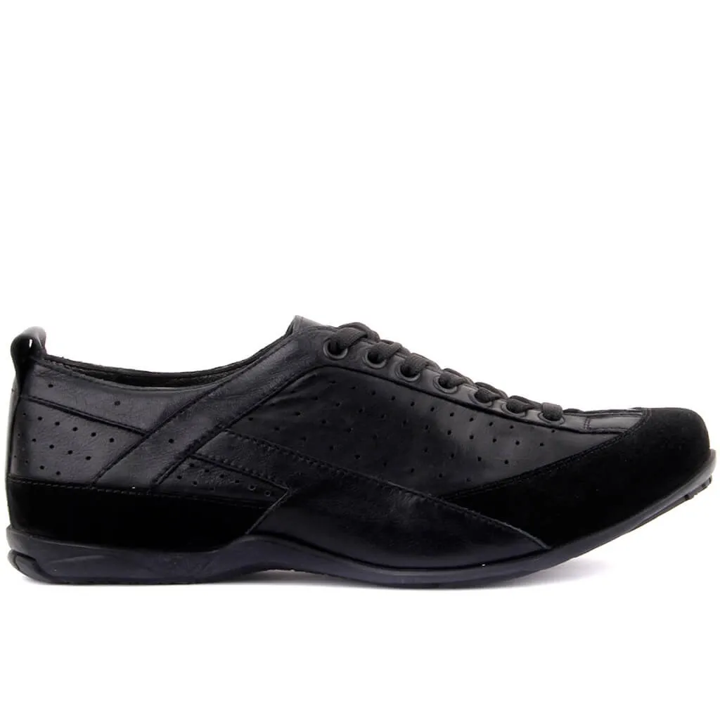 

Sail-Lakers Black Suede Leather Men 'S Casual Shoes