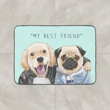 Else Best Friend Dogs 3d узор принт противоскользящие декоративные напольные двери Коврики для дома Прихожая гостиная
