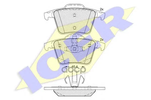 181612_колодки Дисковые Задние! Volvo Xc90 2.5it/3.0i T6/2.4 D5 02 Icer 181612 Icer арт. 181612