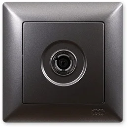 

PnpnElectrıc Gns Visage Ambiance Metallic Smoked Gray TV Socket (Transitive-Terminated) Intermediate-Ending