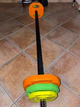 SET DE PESAS COLORES Y MANCUERNAS BODY PUMP PARA MUSCULACION 20 KG,30KG