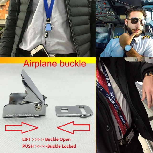  Itsalotalike Lanyard Flight Attendant, Pilot, Airport Staff Badge  Id Holder Silver Tone : Office Products