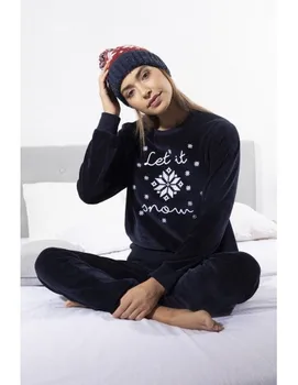 

▷ Women's ADMAS WINTER long sleeve velvet pajamas