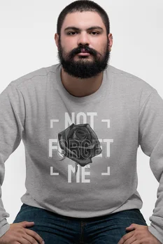 

Angemiel Wear Forget Me Gray Men 'S Sweatshirt