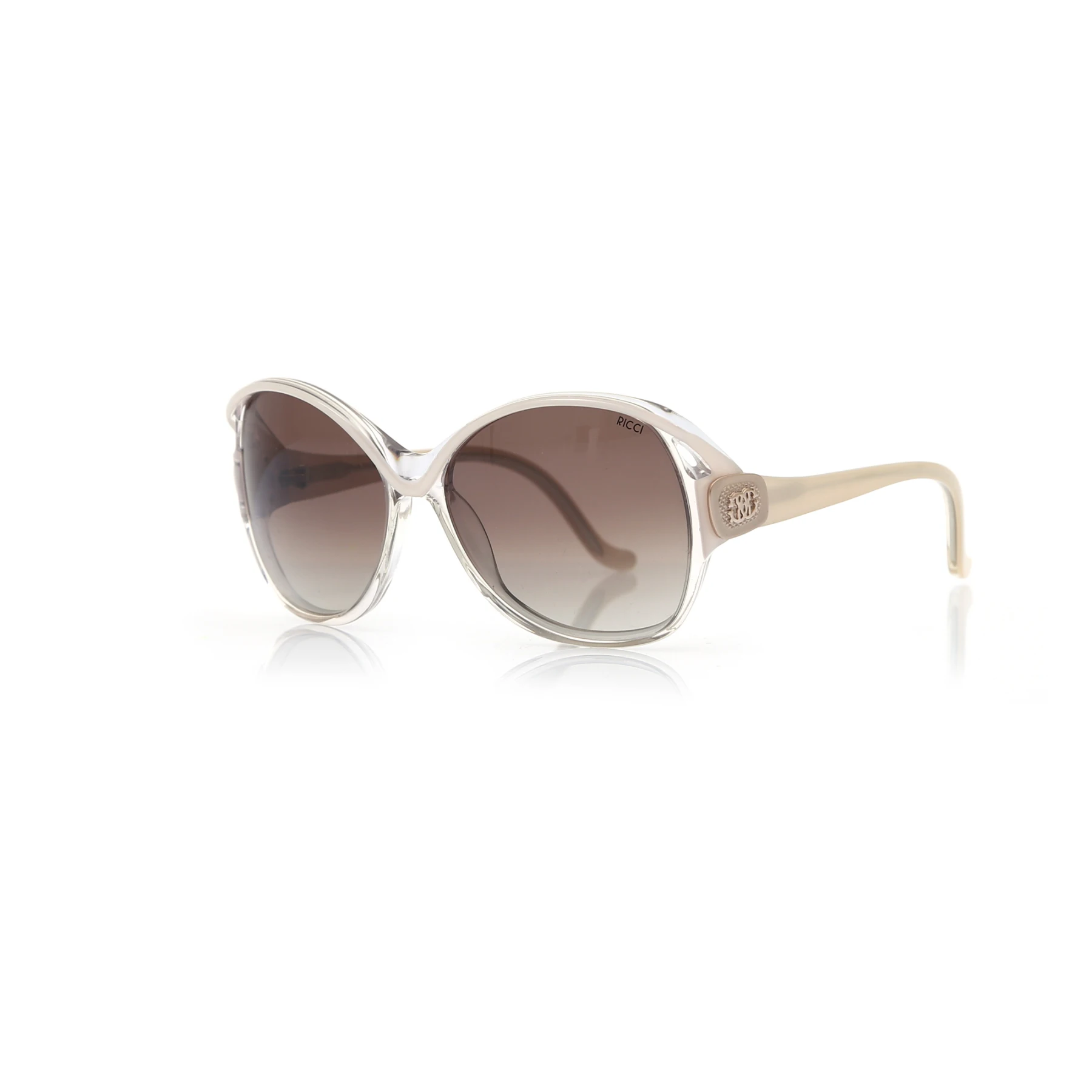 

Women's sunglasses dr 1860 14 bone transparent organic oval aval 58-16-120 donato ricci