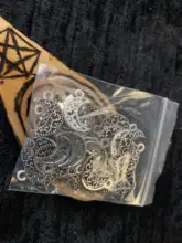 Lote de 20 Uds. De abalorios de Luna antigua, de plata, de Ángel, accesorios de joyería, abalorios de estrella y Luna DIY, venta al por mayor