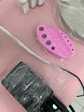 Soporte ovalado de silicona para herramientas de tatuaje, soporte para Microblading, pigmento, taza para tinta, máquina de maquillaje permanente, accesorios para tatuaje