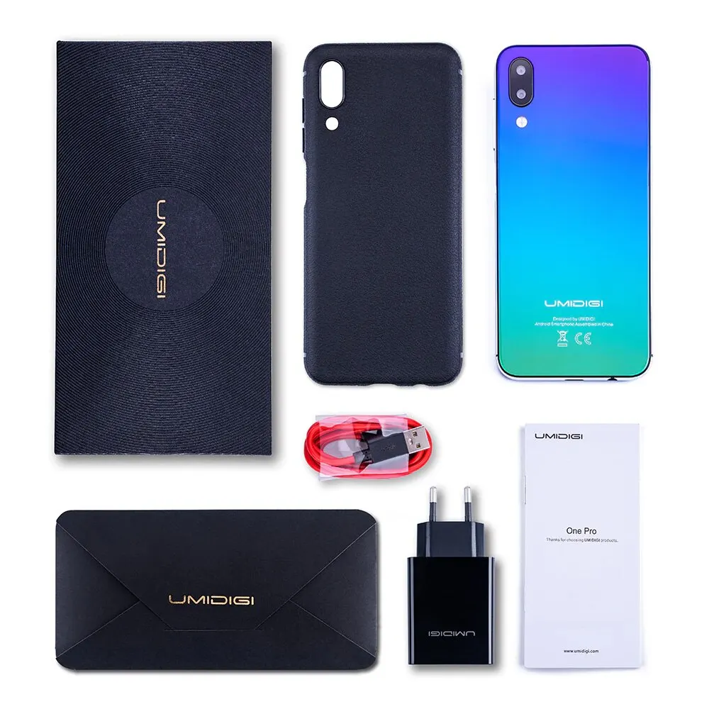 Глобальные диапазоны UMIDIGI One Pro 5 9 дюймов Notch 19:9 ободок менее полный Экран Android 8 1