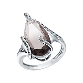 

Silver ring with sieve and cubic zirconium sunlight sample 925