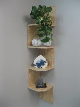 

Bookcase corner Wood Mod.26 ZIG-ZAG 4 Shelves high: 138 Cm. Background: 26 Cm. Width: 26 Cm collection tracks NATURA