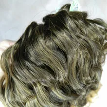 Anjo Plus RYLAI-extensiones de pelo rizado mechones, pelo sintético, 300g, para cabeza completa, 26-30 pulgadas, negro, marrón, degradado
