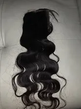 Aopusi onda del cuerpo mechones con cierre brasileño mechones de cabello humano postizo mechones con cierre Remy extensión del pelo 3 mechones con cierre