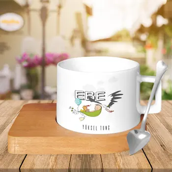 

Personalized Professional Midwives Wood Altlıklı Ceramic Cup-2