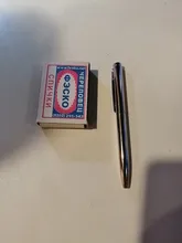 Mini Bolígrafo De Metal duradero, bolígrafo giratorio de bolsillo, portátil, pequeño, de aceite, herramienta de escritura exquisita, 1 Uds.