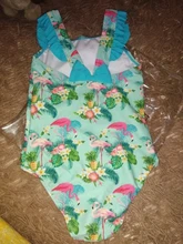Traje de baño de 2 a 12 años para niñas pequeñas, novedad del 2021 en bañadores para niñas pequeñas, ropa de baño para niñas con dibujo de flamenco, wear-ST246 de playa para niños de una pieza