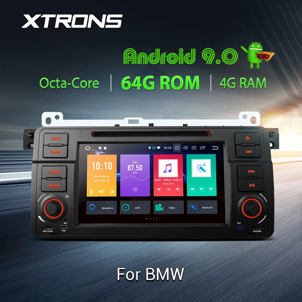 Автомобильный DVD-плеер XTRONS 7 дюймов Android 9 0 8 ядер 64 Гб ПЗУ 4 ОЗУ мультимедийная
