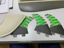 Surfboard-Fins Honeycomb Twin-Tri-Fin-A-Set Carbon-M Fiberglass for Fcs-Box G5-Size 