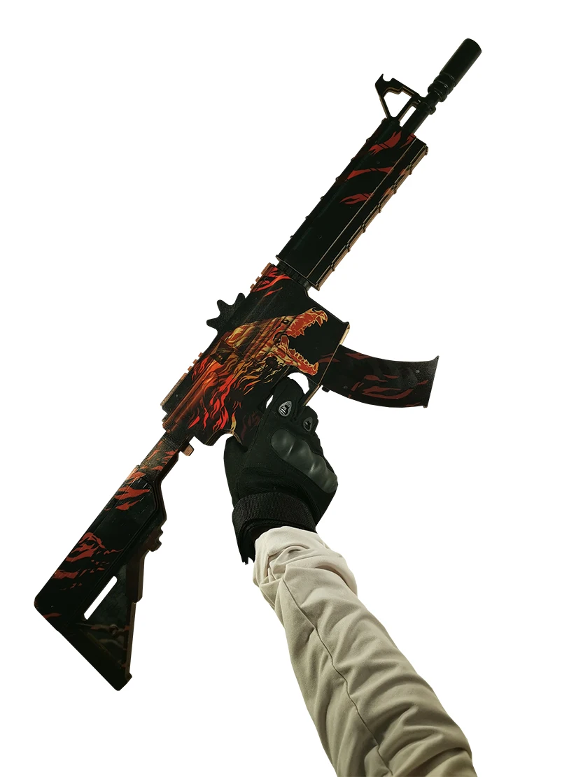 Деревянный автомат М4А4 Вой CS GO | Автомат (деревянная реплика)|Игрушечное оружие|