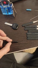 KAK transparente Visible a corte práctica candado cerradura con roto clave eliminar Kit de gancho de Extractor de cerrajero herramienta de la llave