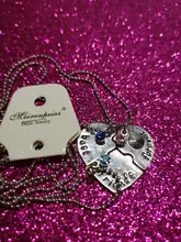 Chain Necklace Pendant Charm Stitching BFF Gift Best-Friend Female Fashion Animal Heart