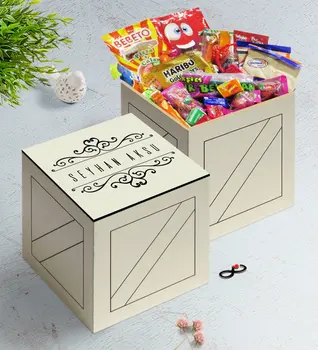 

Personalized Is In Wooden Box Nostalgic Lezzetler Gift Seti-9