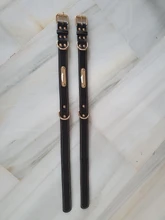 Pawstrip grabado Collar de perros de piel sintética Etiqueta de mascota Collar para perros Bulldog francés Pitbull, perro grande Collar de cachorro.