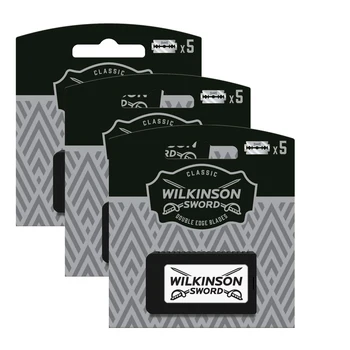 

Wilkinson Sword 15 blades-Pack of 3 chargers of 5 Wilkinson Sword Classic Premium double edge blades