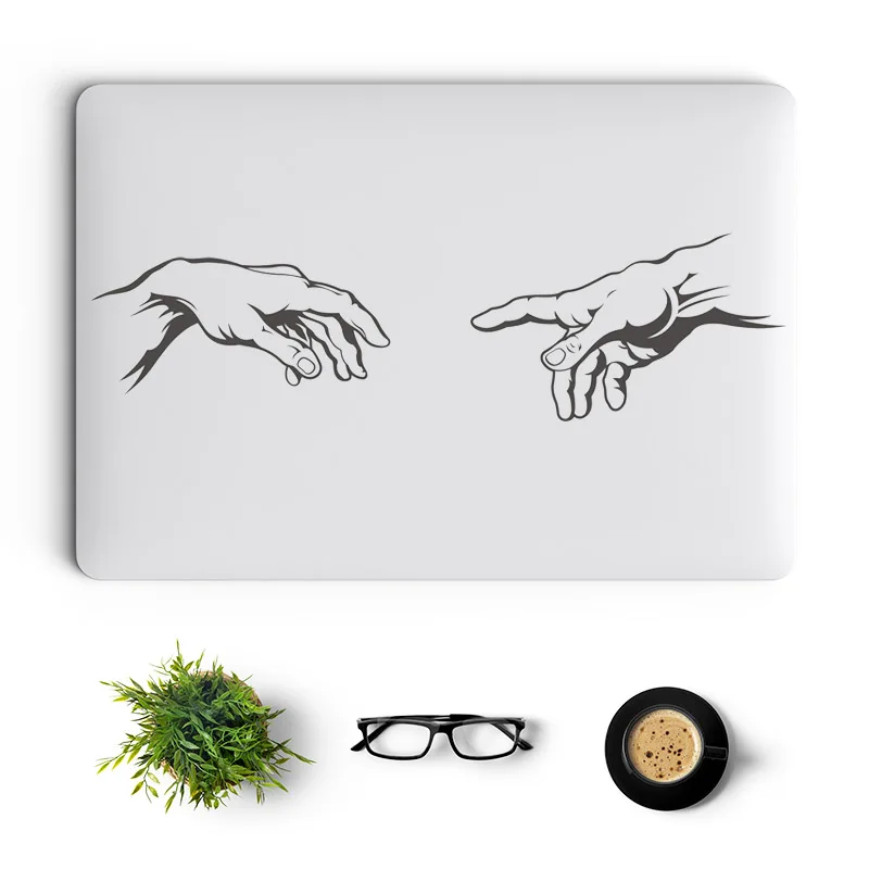 

Michelangelo the Creation of Adam Laptop Sticker for Macbook Pro 14 16 Retina Air 13 15 Inch Vinyl Mac Skin Bible Notebook Decal