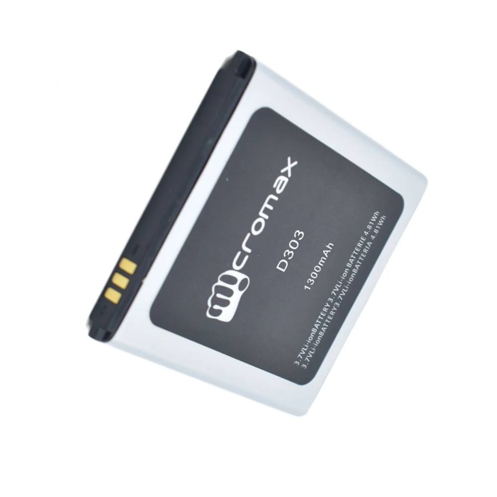 5 шт./партия батарея для Micromax D303 1300 мАч батарея высокого качества