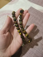 Colgante borla de cuentas para hombres y mujeres, piedra Natural de ágatas negras, 33 cuentas de oración, islámico, Tasbih musulmán, corario de Dios, joyería de meditación