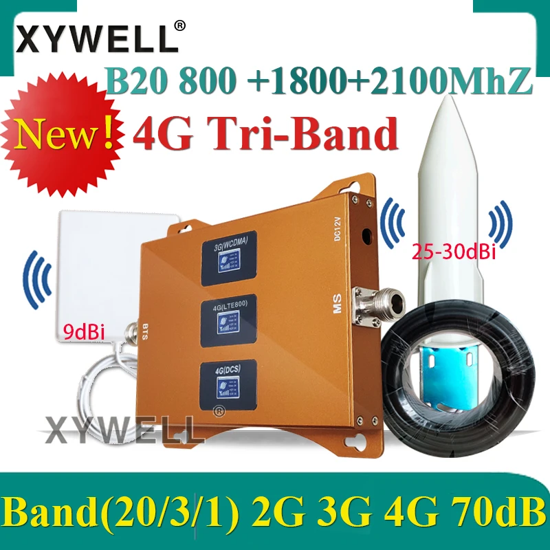 New!!Tri-Band B20 800/1800/2100mhz Cellphone