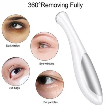 

Protable Electric Eye Massager EMS Massage Pen Anti Wrinkle Dark Circle Removal Lip Introducer Eye Skin Care Instrument