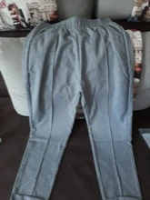 Ankle-Length-Pants Harem-Pants Loose Trousers Wool-Suit High-Waist Winter Womens Autumn