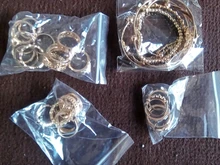 Tocona-Anillos de oro con piedras de cristal cuadradas brillantes para Mujer y hombre, Charms de estrellas geométricas, joyería para Mujer, venta al por mayor 9071