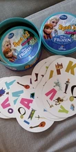 Juego de mesa de Frozen Spot it y dobble para niños, cartas de punto para Dobbles, ir de acampada, caja de lata de Metal, juguetes, novedad