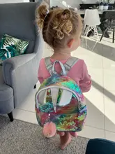 Unicornio lentejuelas ChildrenS mochila de dibujos animados lindo viaje mochilas para niños bolsas para la escuela mochila para chicas adolescentes