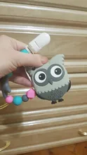 Joepada collar dentición bebé precioso Koala búho caballo del bebé mordedor Molar juguete para regalo mapache perlas de silicona de grado de alimentos