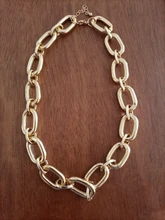 Tocona-gargantilla geométrica Punk Hollw para mujer, collar de Color dorado de aleación de Metal, cadena de suéter, accesorios de joyería, regalo 17073